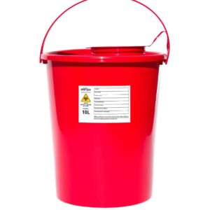 Pojemnik na odpady medyczne 10L okrągły 1szt